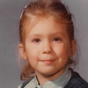 Stephanie as a little girl